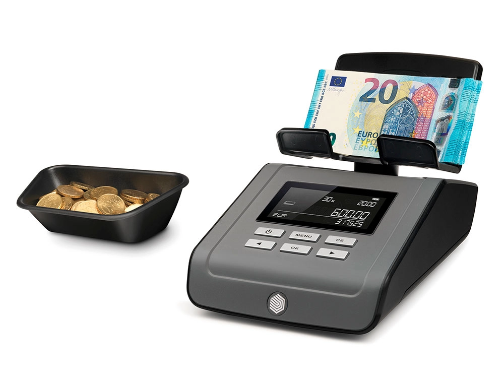 [154983] Balanza contadora de dinero safescan 6165 cuenta monedas billetes cartuchos de monedas y fajos de billetes