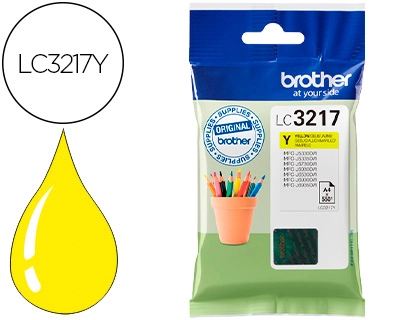 Ink-jet brother lc3217y mfcj6530 / mfc-j6935 amarillo 550 paginas