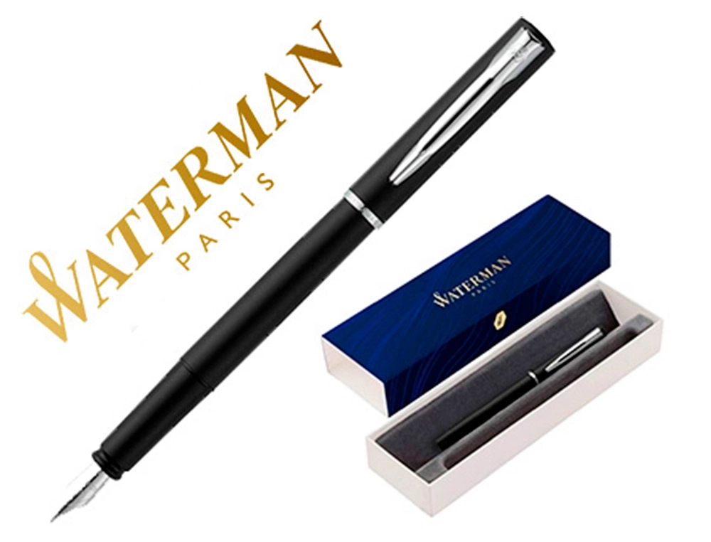 [153921] Pluma waterman allure laca negra en estuche de regalo