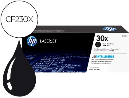 Toner hp cf230x laserjet pro m203/ m227 negro 3500 paginas
