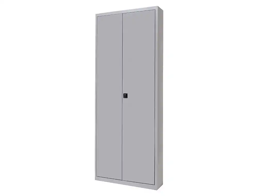 Armario metalico rocada dos puertas batientes incluye cuatro balda 102x198x45 cm acabado ac00 gris/gris
