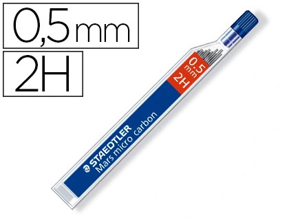 [150295] Minas staedtler mars micro grafito 0,5 mm 2h tubo con 12 unidades
