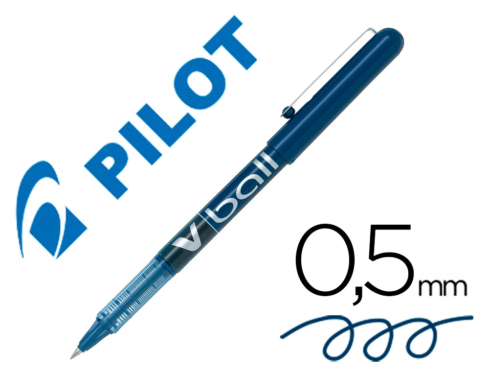 [99131] Rotulador pilot roller v-ball azul 0.5 mm