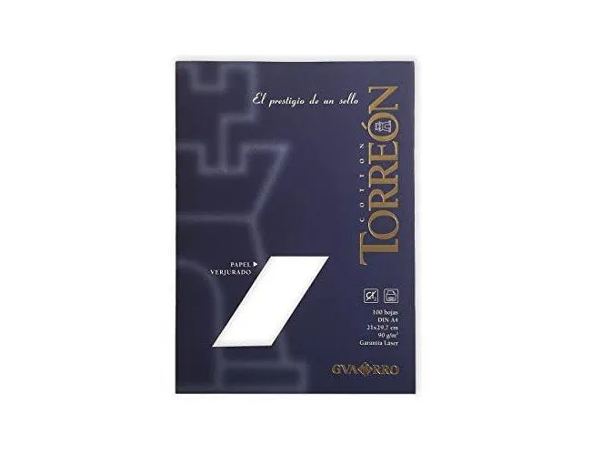 Papel torreon blanco din a4 90 gr paquete de 100 hojas