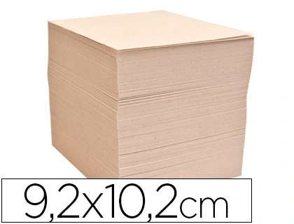 [97262] Taco papel liderpapel sin encolar crema 1000 hojas 92x102 mm 70 g