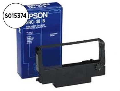 [95783] Cinta impresora epson orig. tm-300/tm-u200/tm-u210/tm-375 erc-38b negra