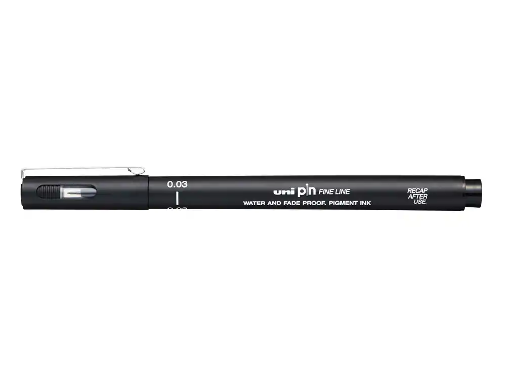 Rotulador uni pin calibrado pin003-200 negro