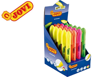 [79338] Marcador de cera gel jovi fluorescente expositor de 20 unidades colores surtidos