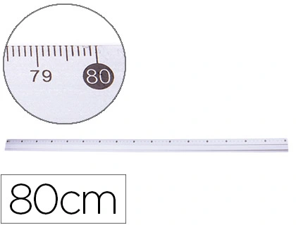 [77829] Regla q-connect metalica aluminio 80 cm