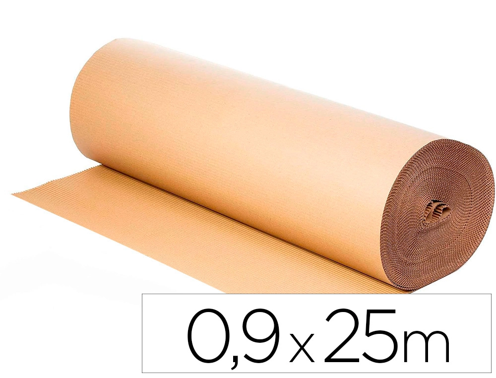 [77243] Carton ondulado q-connect kraft 250 g bobina 0,90x25 m