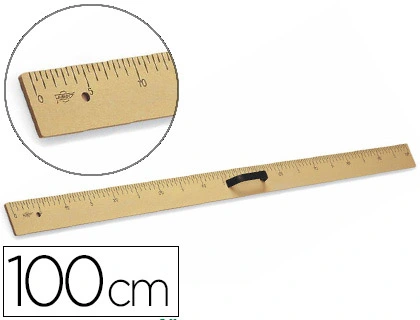 [76231] Regla para encerado faibo plastico imitacion madera 100 cm