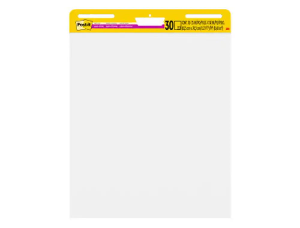 [75615] Bloc congreso post-it liso 775x635 mm 30 hojas 80 g pack 2+1 gratis