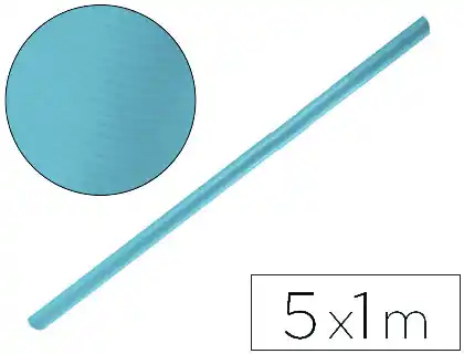 [75396] Papel kraft liderpapel azul turquesa rollo 5x1 m