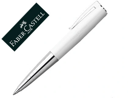 Boligrafo faber castell loom piano blanco
