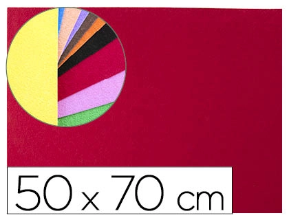[75128] Goma eva liderpapel 50x70cm 60g/m2 espesor 2mm textura toalla rojo