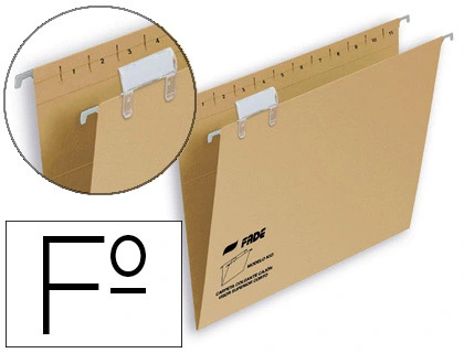 [72499] Carpeta colgante fade folio visor superior kraft eco