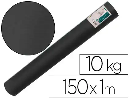 [68203] Papel kraft verjurado liderpapel negro ancho 1 m lomgitud 150 m gramaje 65 gr peso 10 kg