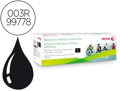Toner xerox hp laserjet cb436a m1120 / m1522 / p1505 negro 2000 paginas
