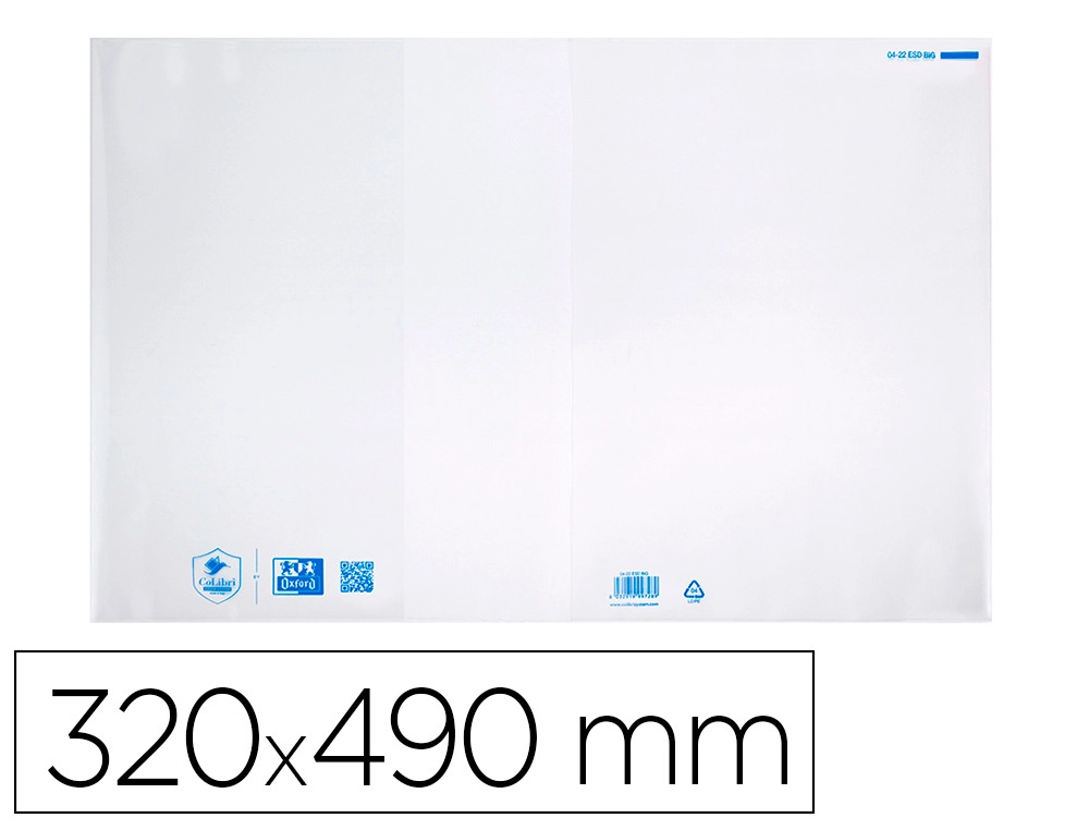 Funda para libros colibri eco shield standard 320x503 mm
