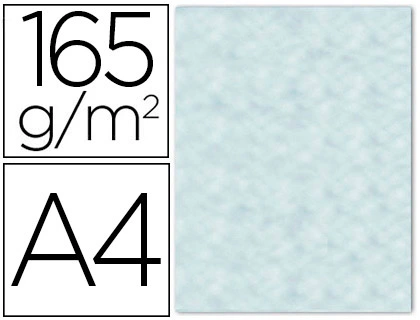 Papel color liderpapel pergamino con bordes din a4 165gr azul pack de 25 hojas