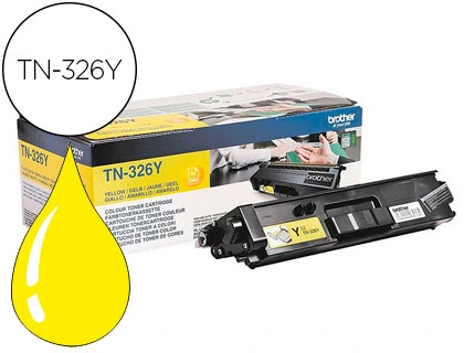 Toner brother tn-326y hll8250cdn / hll8350cdw alta capacidad amarillo 3500 pag