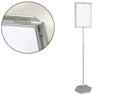 [62870] Expositor de pie bi-office para formatos a3 ajustable en altura 102 cm
