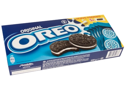 [59909] Galleta oreo original caja de 5 paquetes de 4 unidades 220 g