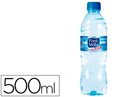 Agua mineral natural font vella sant hilari 500 ml