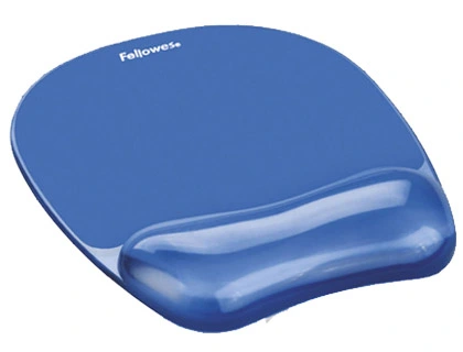 Alfombrilla para raton fellowes azul con reposamuñeca de gel