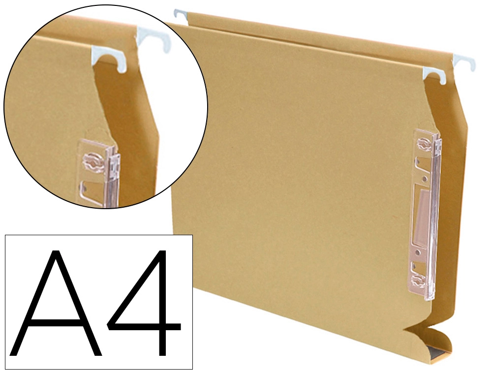 [58720] Carpeta colgante fade din a4 visor lateral 250x330x30 mm kraft