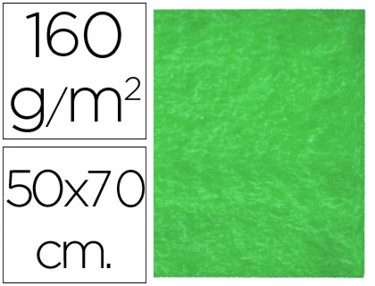 Fieltro liderpapel 50x70cm verde 160g/m2