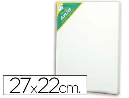 [57236] Bastidor artist 3f lienzo grapado trasero algodon 100% 27x22 cm
