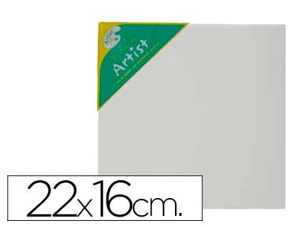 [57235] Bastidor artist 1f lienzo grapado trasero algodon 100% 22x16 cm