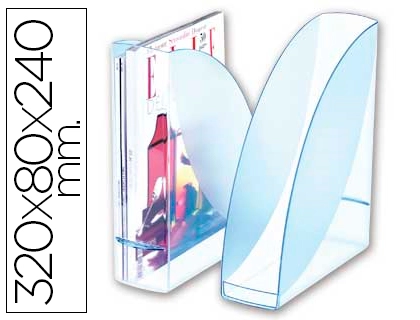 [57173] Revistero cep confort ice blue plastico celeste transparente
