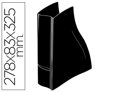[57172] Revistero cep ellypse greenspirit plastico negro 278 x 83 x 325 mm.