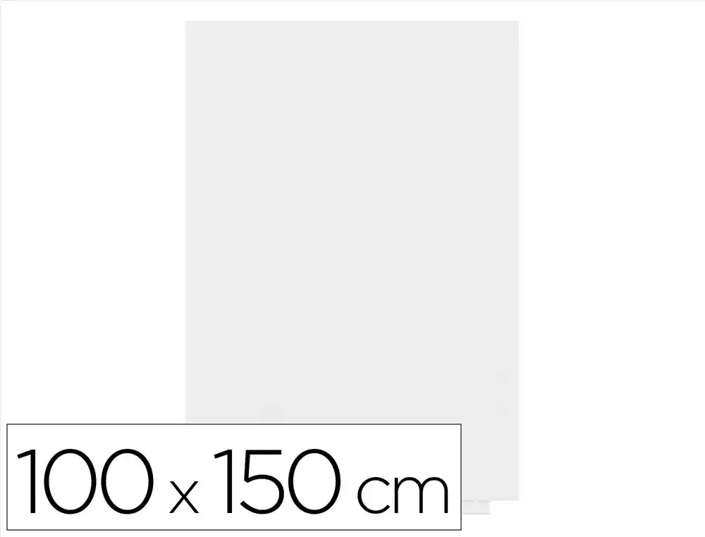 Pizarra rocada magnetica blanca con sistema ski whiteboard 100x150 cm