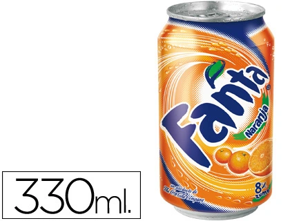 [50062] Refresco fanta naranja lata 330 ml