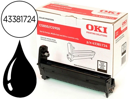 Tambor oki c5800 c5900 c5550 negro 20000 paginas