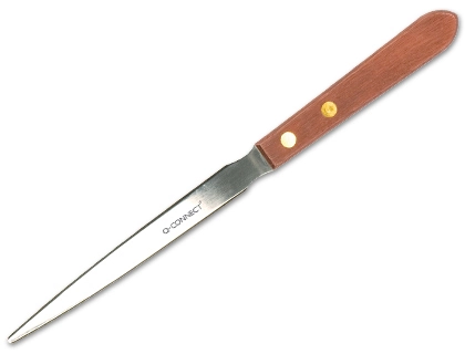 Abrecartas q-connect con mango de madera longitud 215 mm
