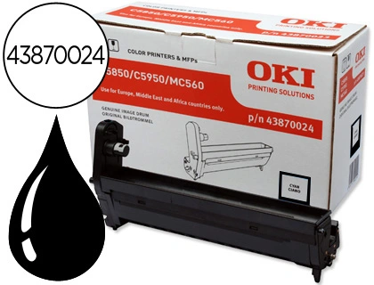 Tambor oki c5850/5950 negro 20000 paginas