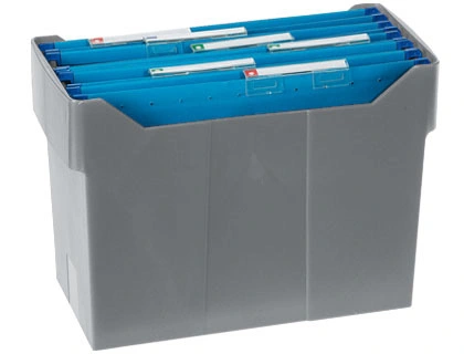 [46719] Soporte para carpetas colgantes archivo 2000 archivox poliestireno gris capacidad 20 carpetas din a4
