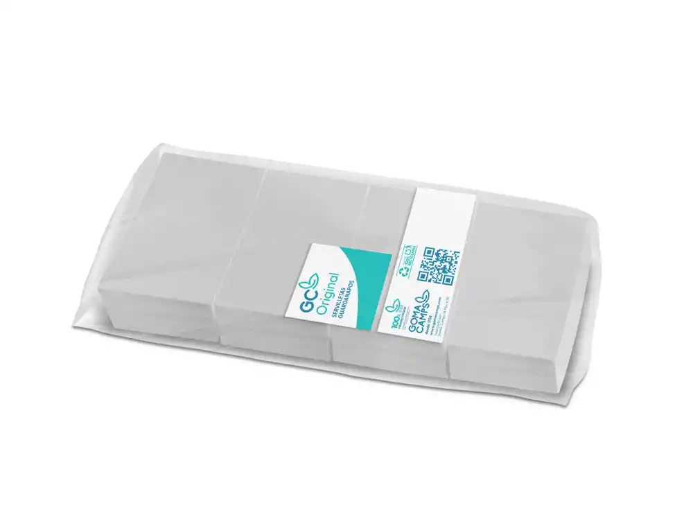 [45804] Servilleta mini gc blanca 9x12'2 cm 1 capa paquete de 400 unidades