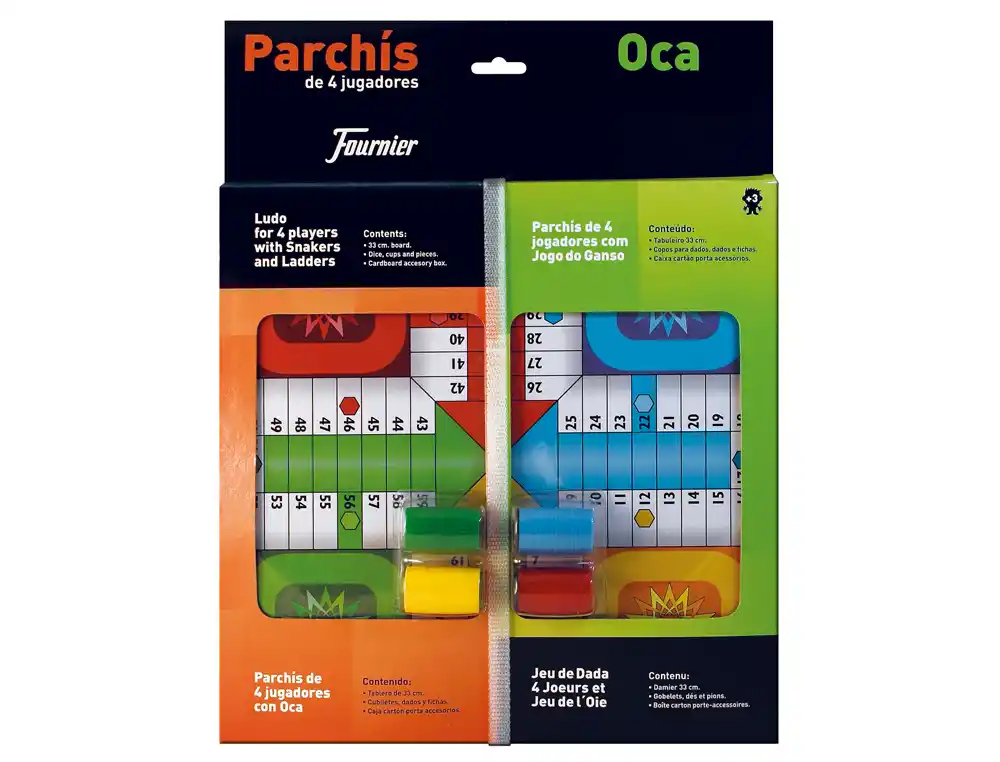 [43758] Parchis con oca tablero pequeño 42,5x33x4,45 cm