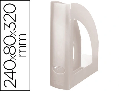 [43600] Revistero plastico q-connect transparente