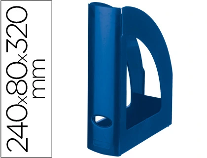 [43595] Revistero plastico q-connect azul opaco