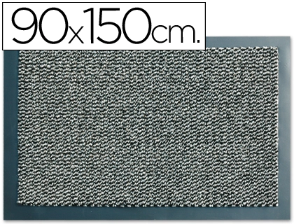 [43547] Alfombra fast-paperflow antipolvo lavable gris 90x150 cm