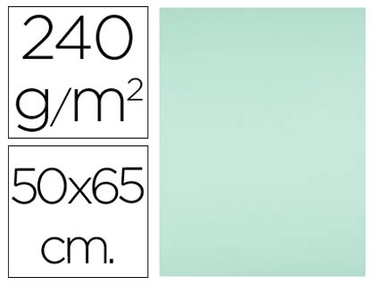 Cartulina liderpapel 50x65 cm 240g/m2 verde
