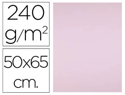Cartulina liderpapel 50x65 cm 240g/m2 rosa