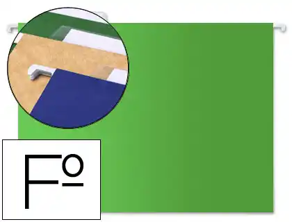 [42815] Carpeta colgante liderpapel folio verde