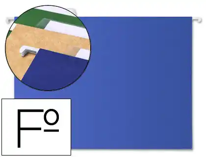 [42813] Carpeta colgante liderpapel folio azul